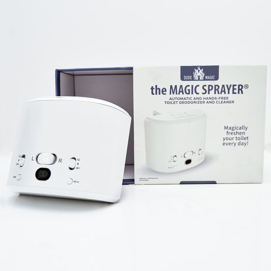 Magic Sprayer® – The Hands-Free Throne Freshener (Pre-Order Now)