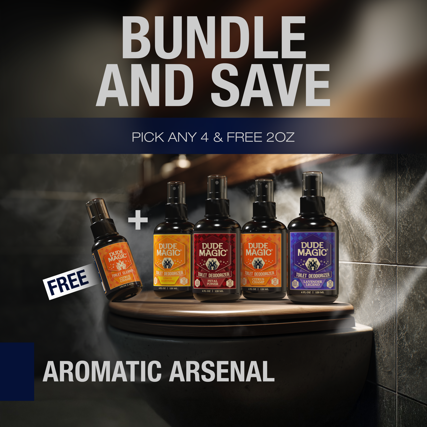 The Aromatic Arsenal — Buy 4, Get 1 FREE!