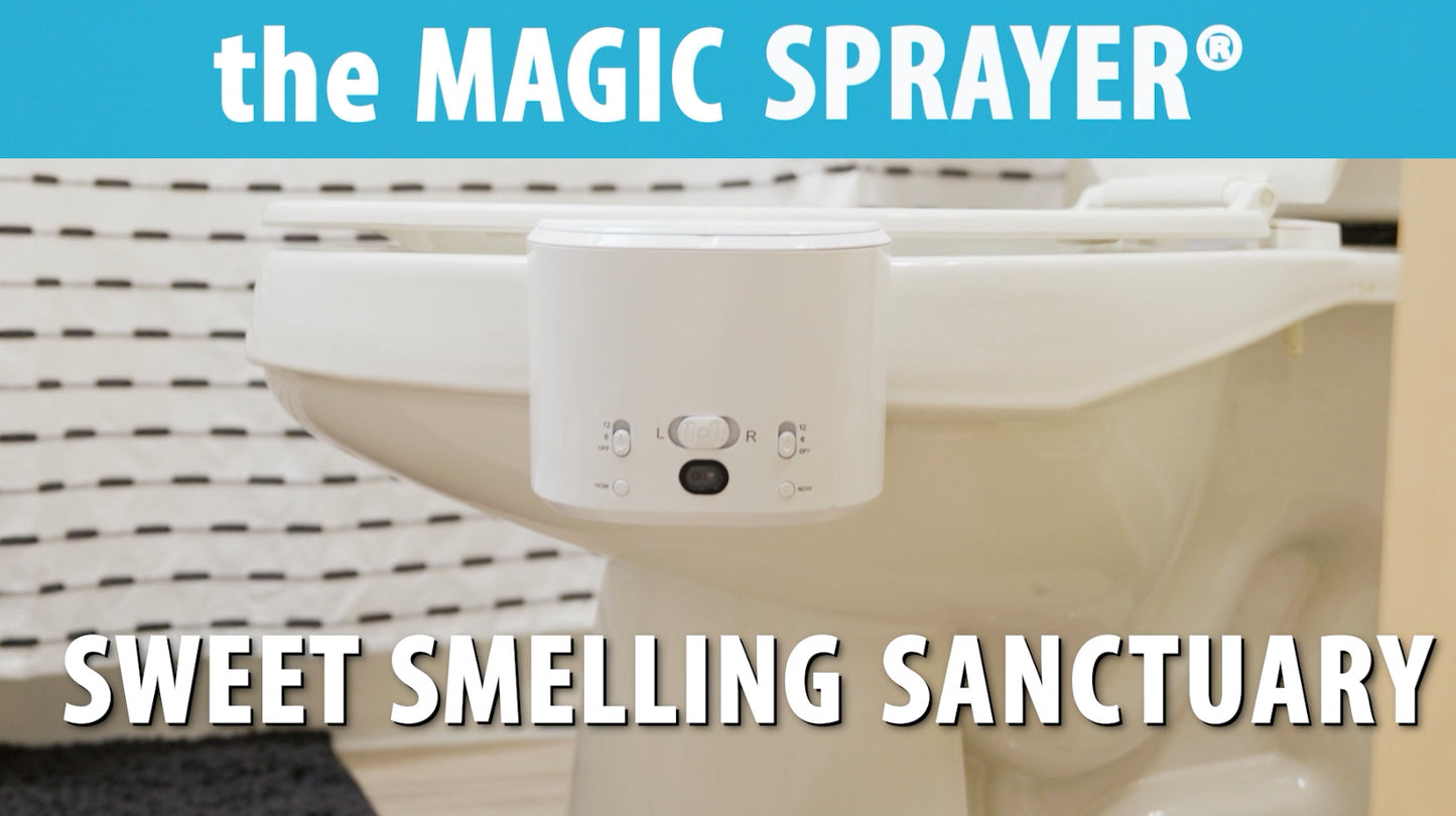 Magic Sprayer® – The Hands-Free Throne Freshener (Pre-Order Now)