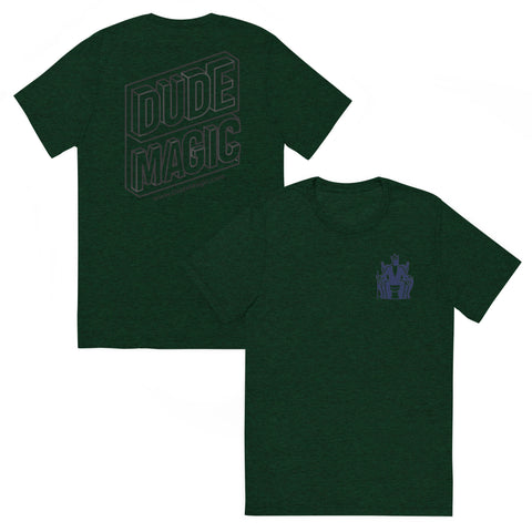 Dude Magic® Throne Tee – Tri-Blend Backprint Edition (20 colors)