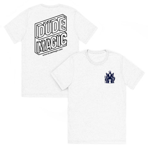 Dude Magic® Throne Tee – Tri-Blend Backprint Edition (20 colors)